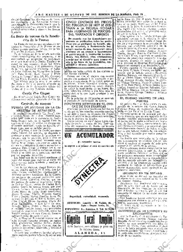 ABC MADRID 04-08-1953 página 22