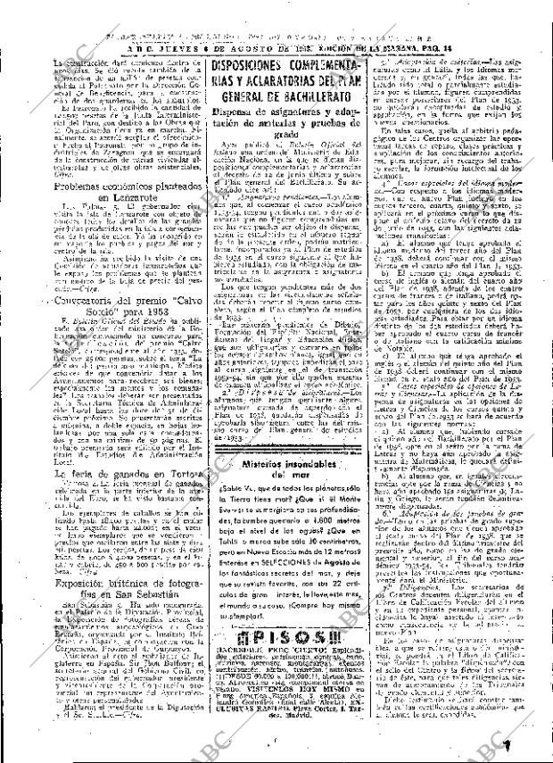 ABC MADRID 06-08-1953 página 14