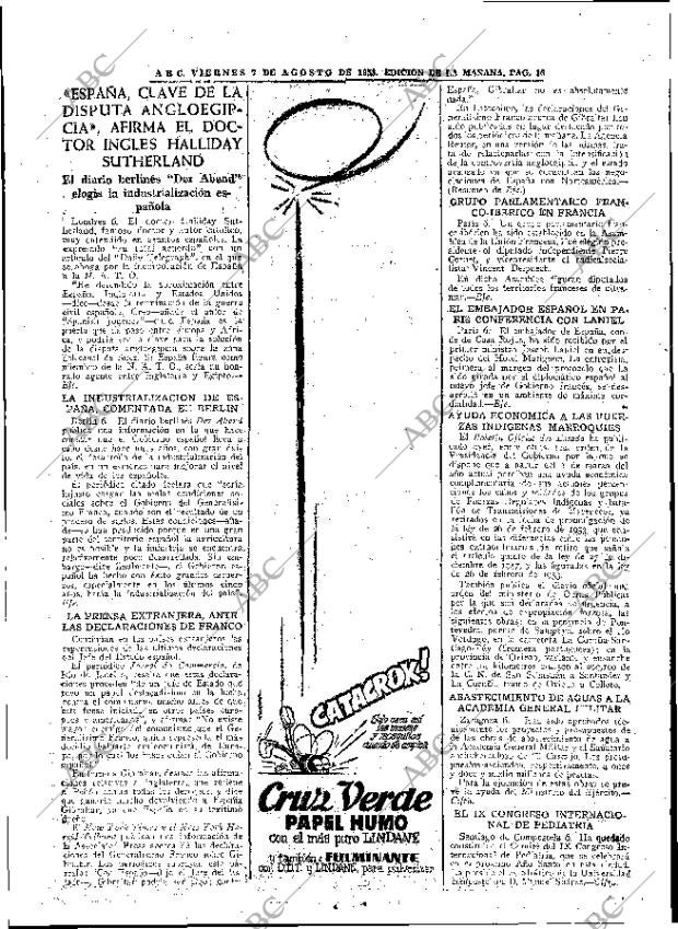 ABC MADRID 07-08-1953 página 16