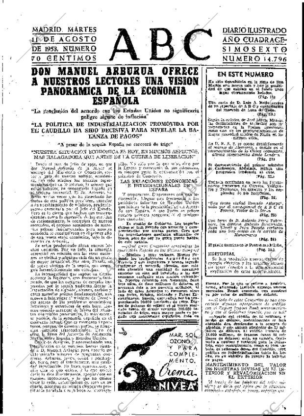 ABC MADRID 11-08-1953 página 15