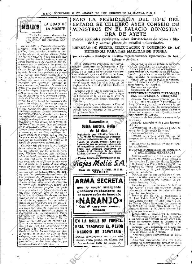 ABC MADRID 12-08-1953 página 9