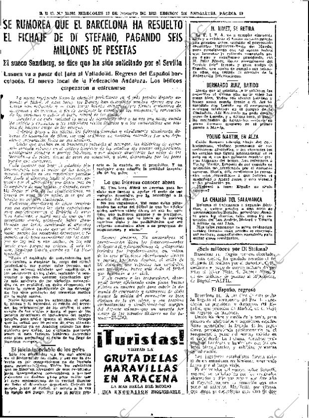 ABC SEVILLA 12-08-1953 página 19