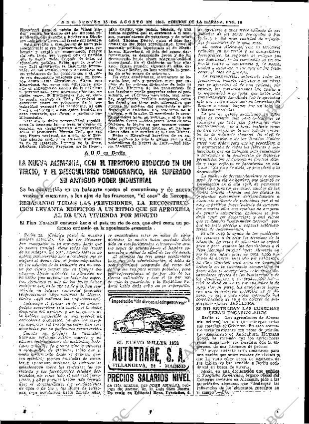 ABC MADRID 13-08-1953 página 14