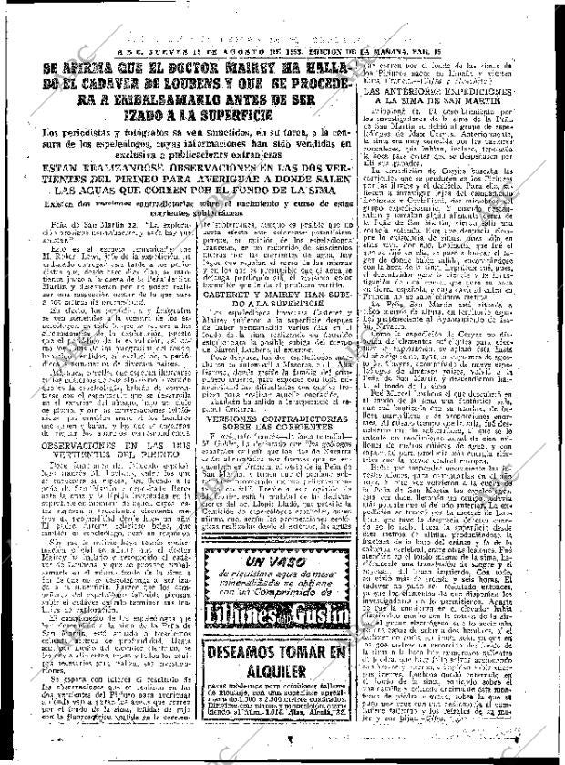 ABC MADRID 13-08-1953 página 15