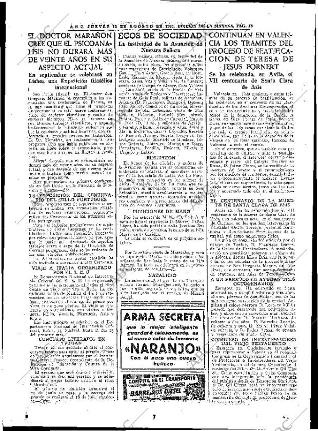 ABC MADRID 13-08-1953 página 16