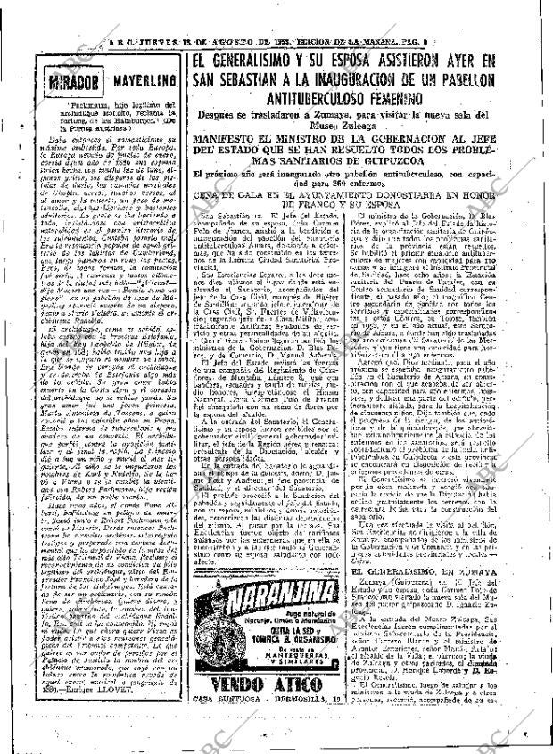 ABC MADRID 13-08-1953 página 9