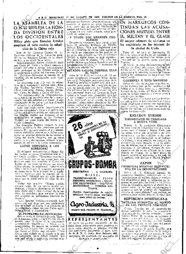 ABC MADRID 19-08-1953 página 10
