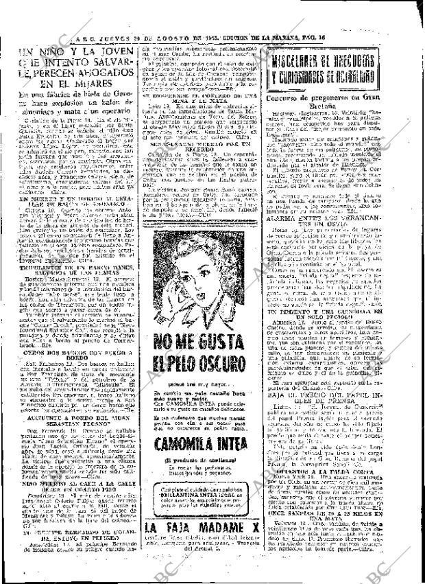 ABC MADRID 20-08-1953 página 16
