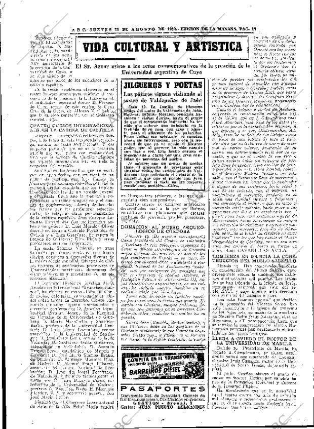 ABC MADRID 20-08-1953 página 17