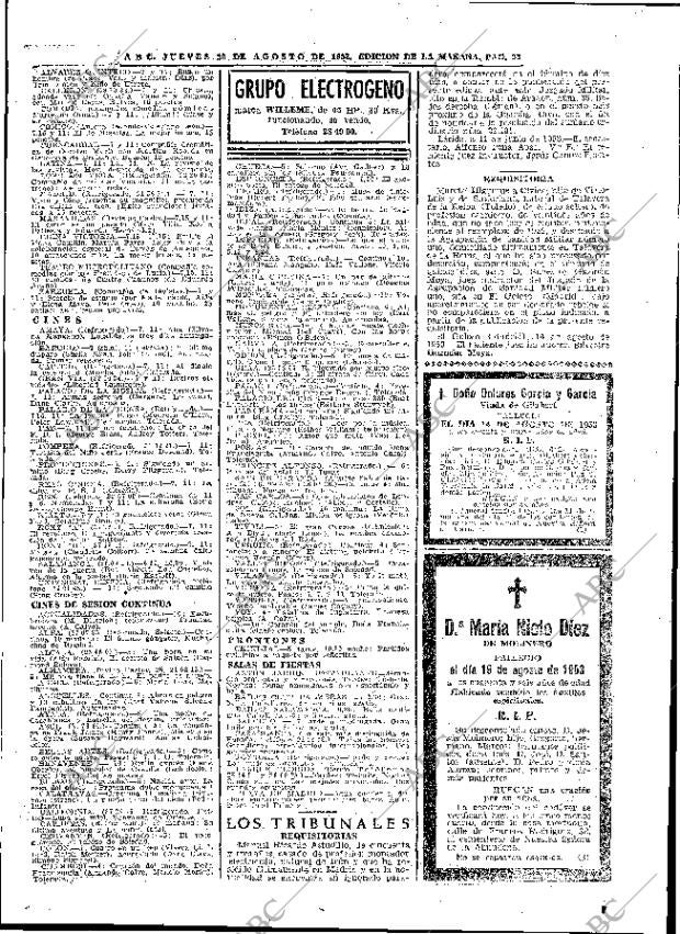 ABC MADRID 20-08-1953 página 22