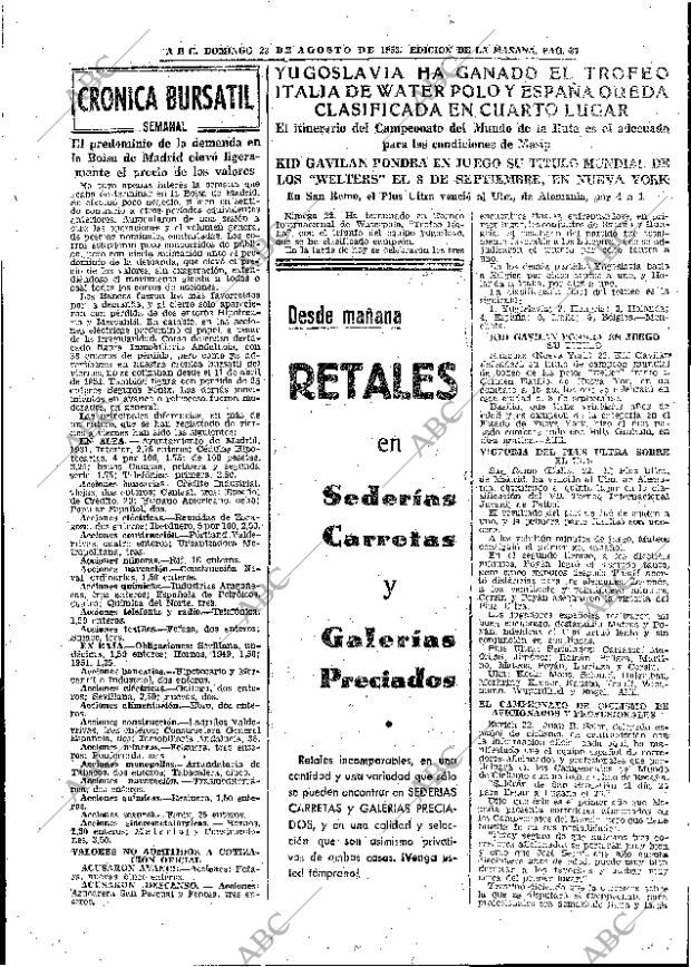 ABC MADRID 23-08-1953 página 33