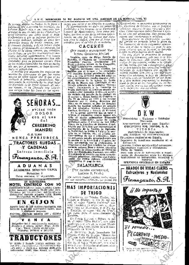 ABC MADRID 26-08-1953 página 12