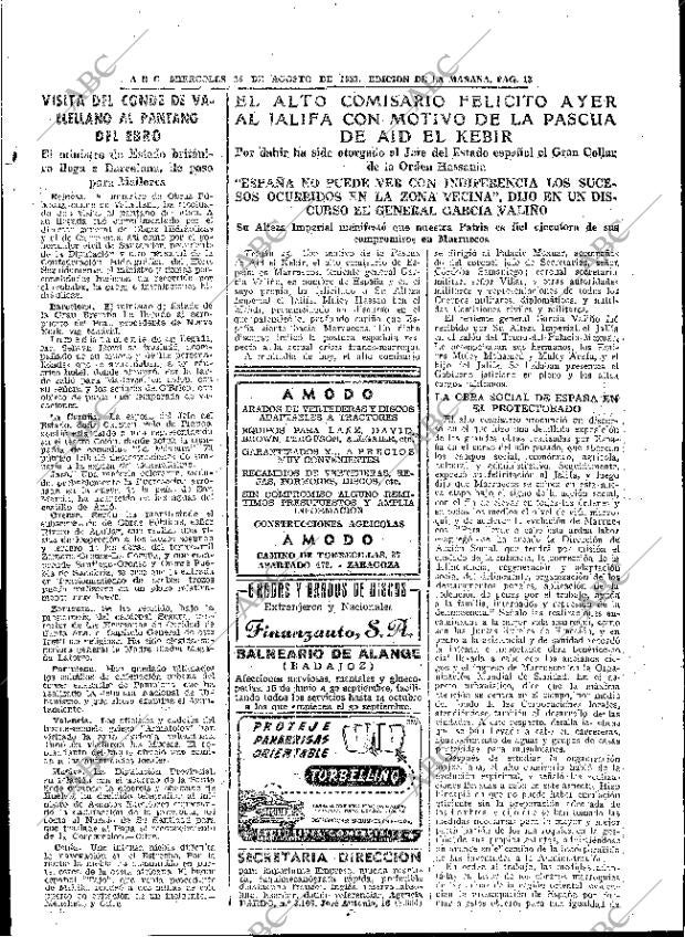 ABC MADRID 26-08-1953 página 13