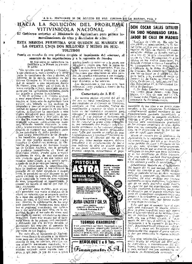 ABC MADRID 26-08-1953 página 9