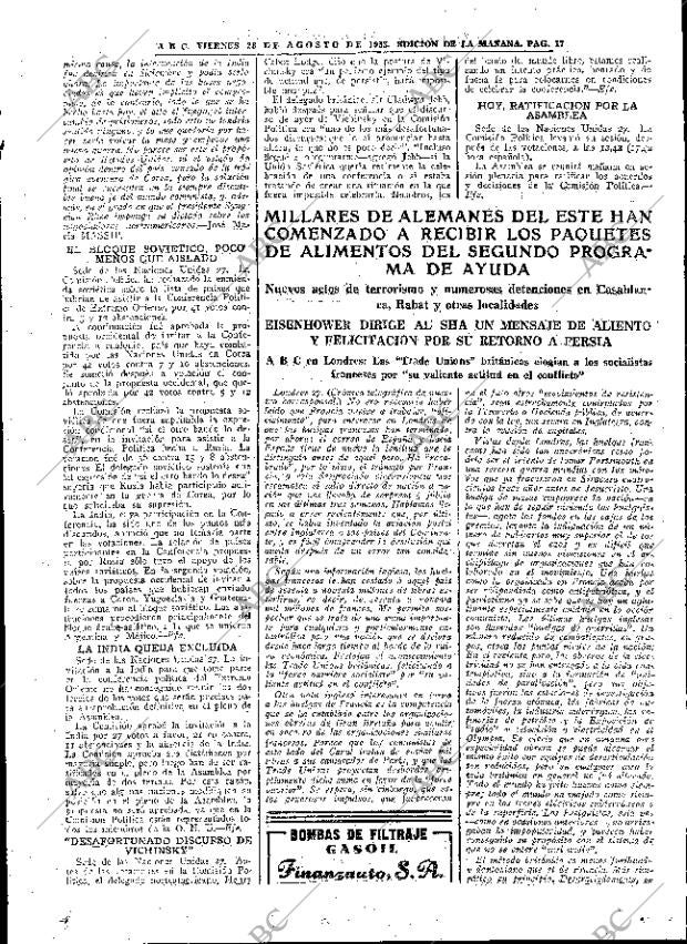 ABC MADRID 28-08-1953 página 17
