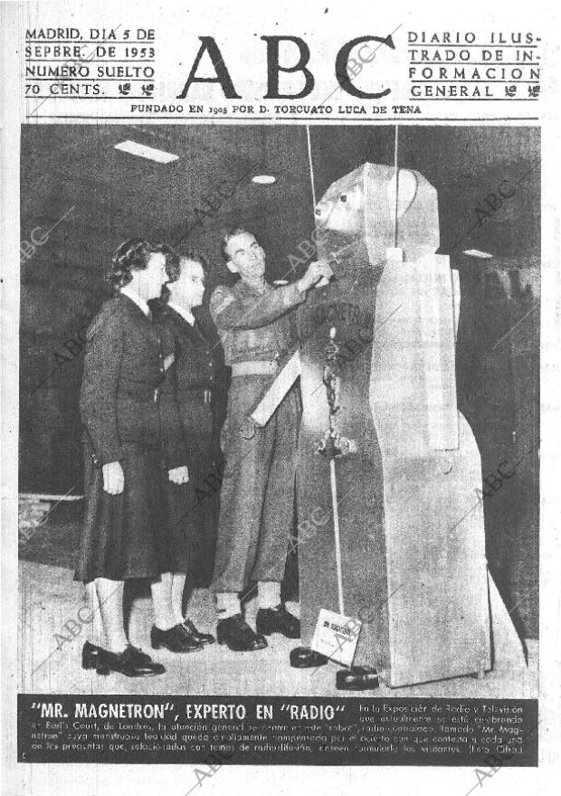 ABC MADRID 05-09-1953 página 1