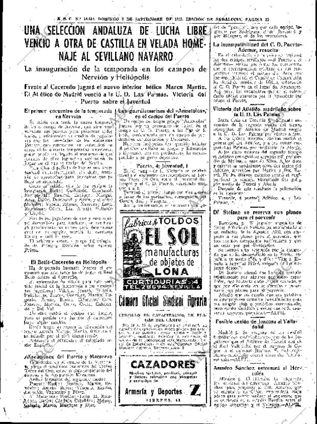 ABC SEVILLA 06-09-1953 página 33