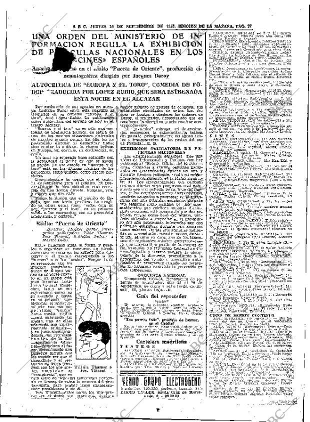 ABC MADRID 10-09-1953 página 27