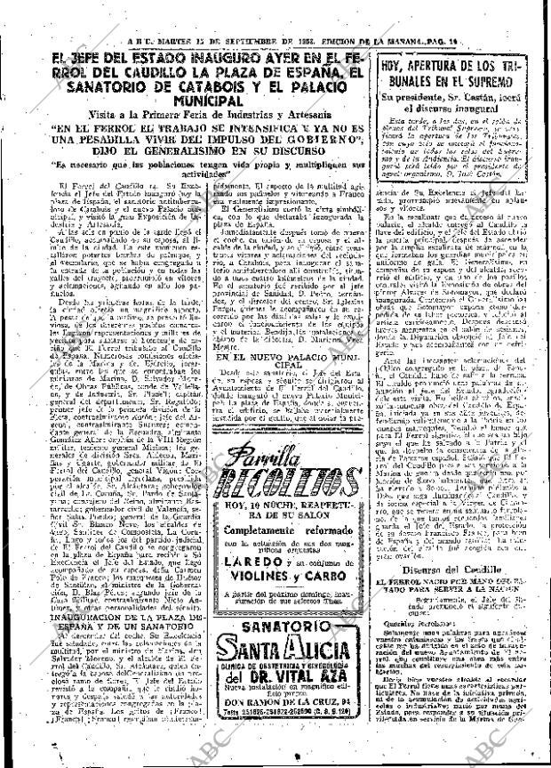 ABC MADRID 15-09-1953 página 19