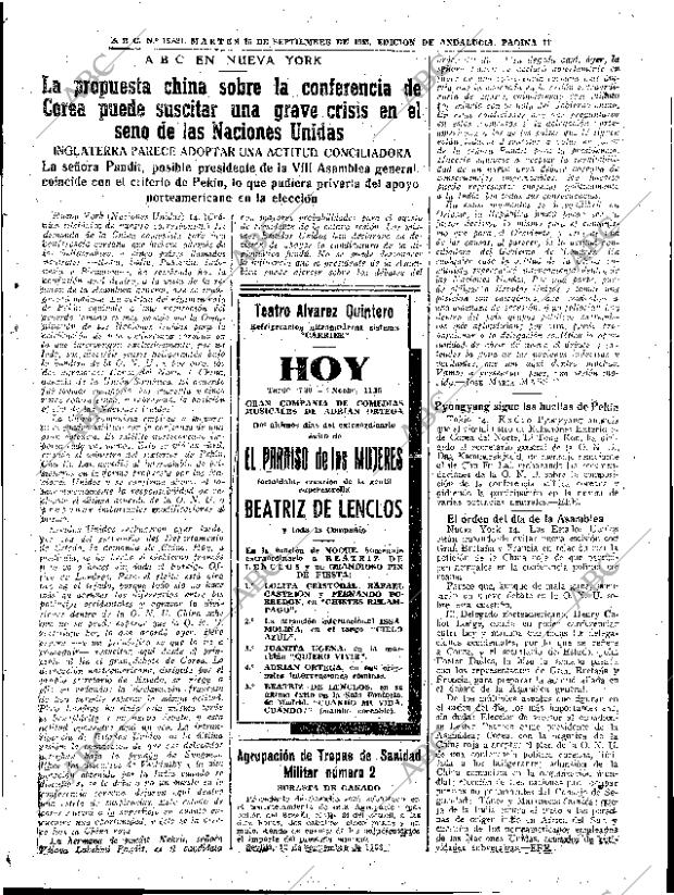 ABC SEVILLA 15-09-1953 página 11