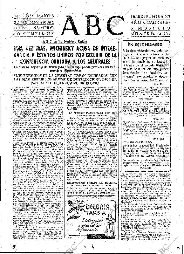 ABC MADRID 22-09-1953 página 23