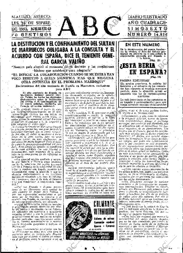 ABC MADRID 23-09-1953 página 15