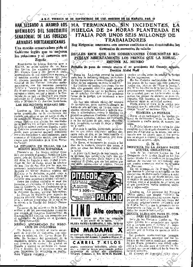 ABC MADRID 25-09-1953 página 17