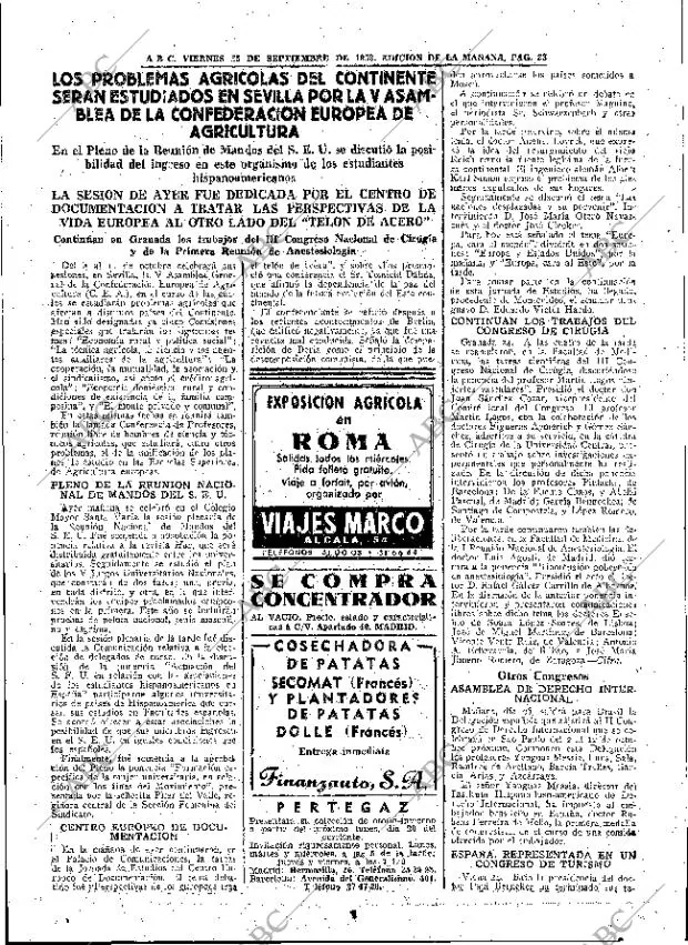 ABC MADRID 25-09-1953 página 23