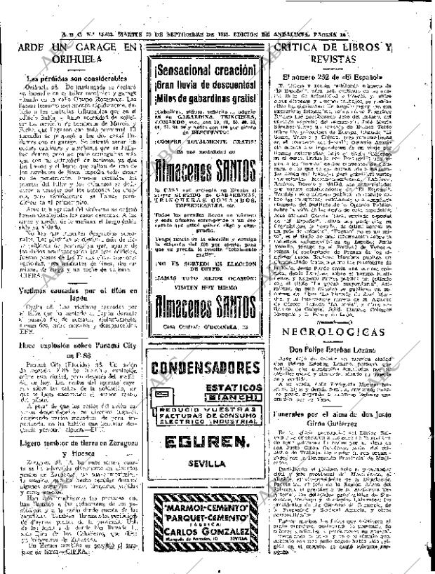 ABC SEVILLA 29-09-1953 página 14