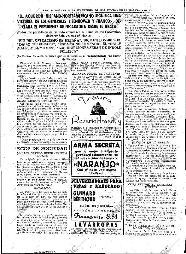 ABC MADRID 30-09-1953 página 33