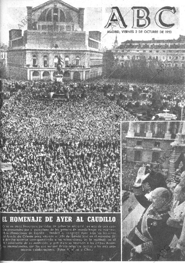 ABC MADRID 02-10-1953 página 1