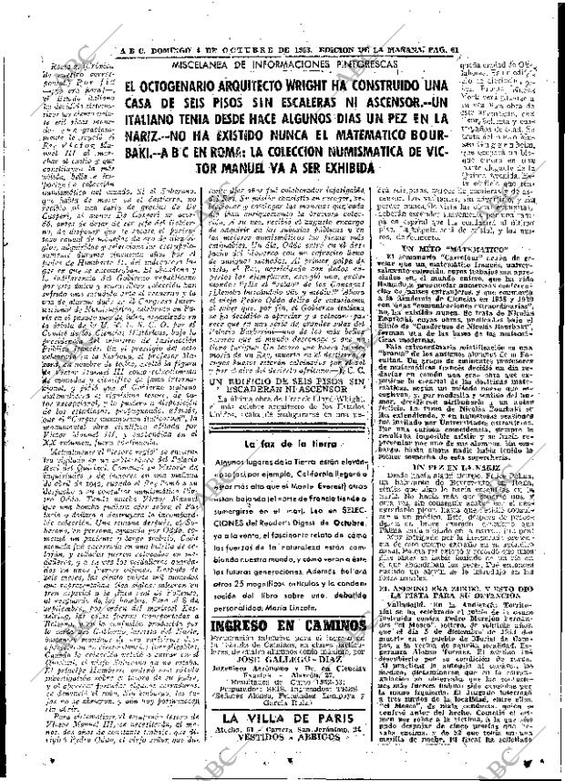 ABC MADRID 04-10-1953 página 61