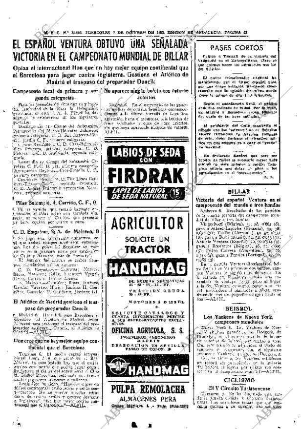 ABC SEVILLA 07-10-1953 página 23
