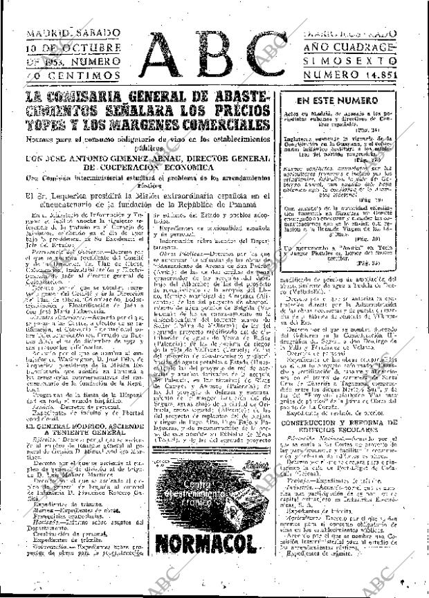 ABC MADRID 10-10-1953 página 23