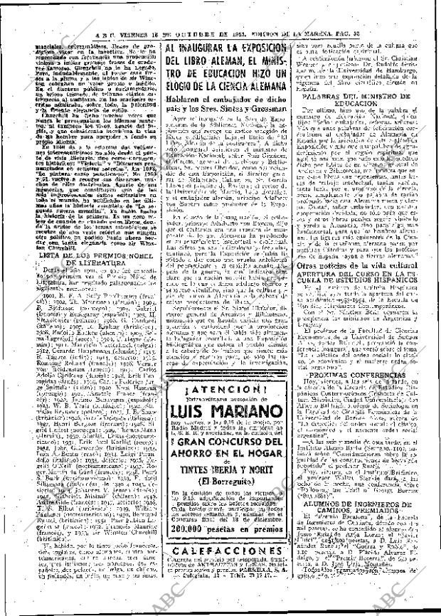 ABC MADRID 16-10-1953 página 32