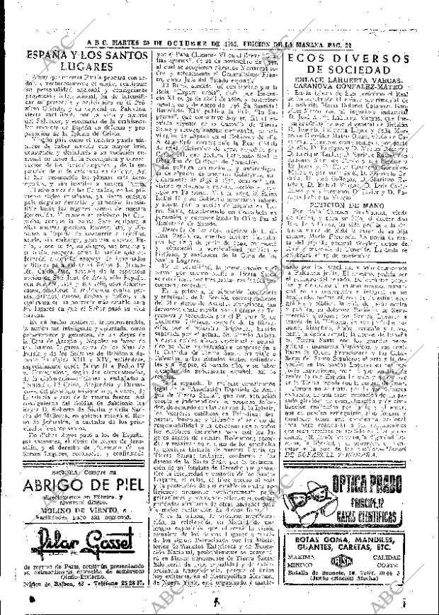 ABC MADRID 20-10-1953 página 22