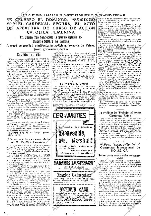 ABC SEVILLA 20-10-1953 página 15