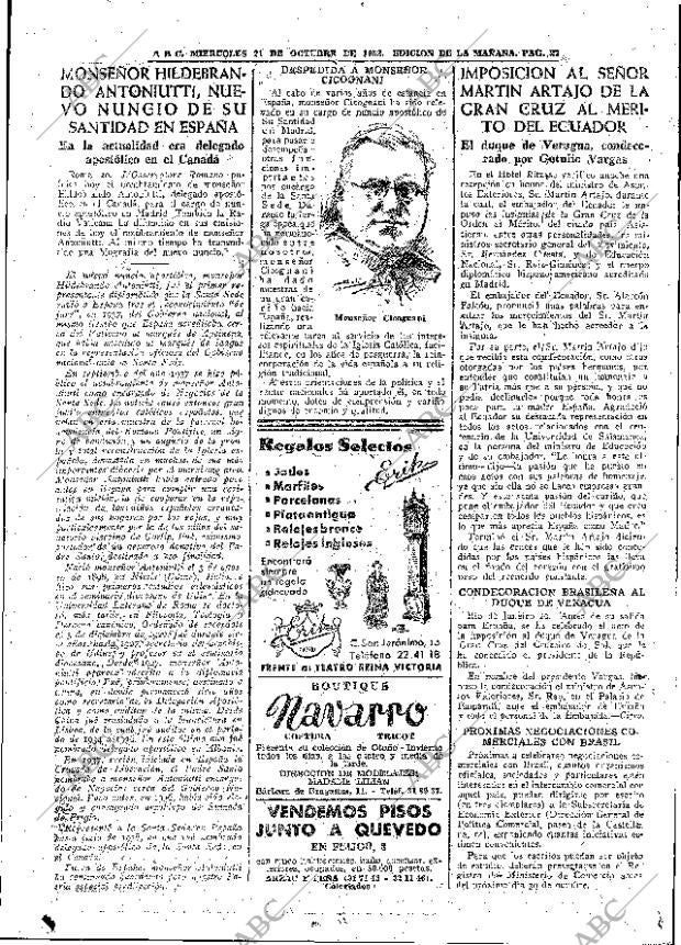 ABC MADRID 21-10-1953 página 25