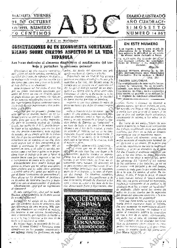 ABC MADRID 23-10-1953 página 15