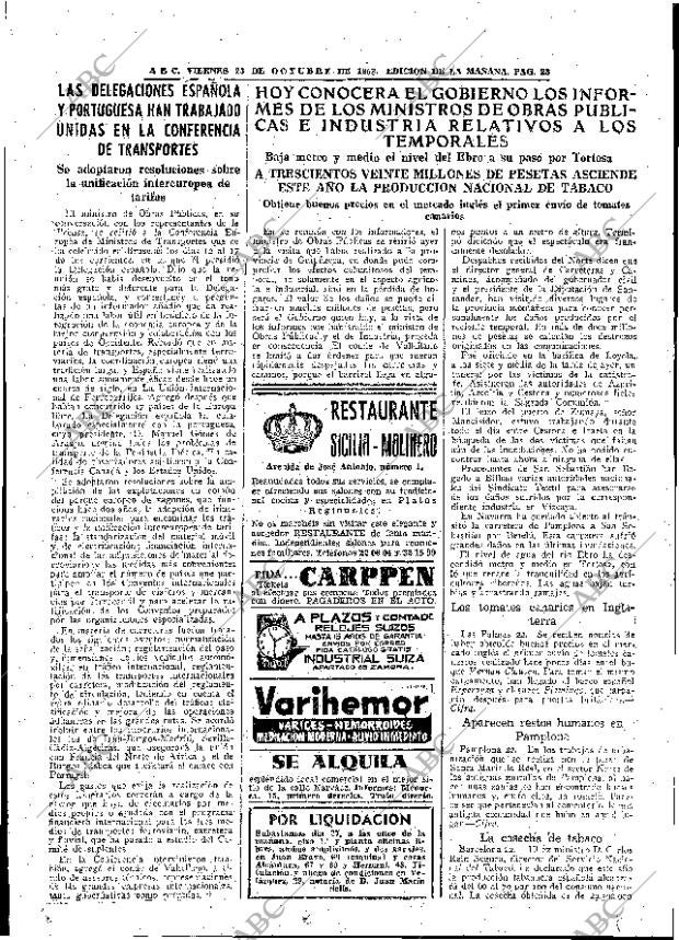 ABC MADRID 23-10-1953 página 23