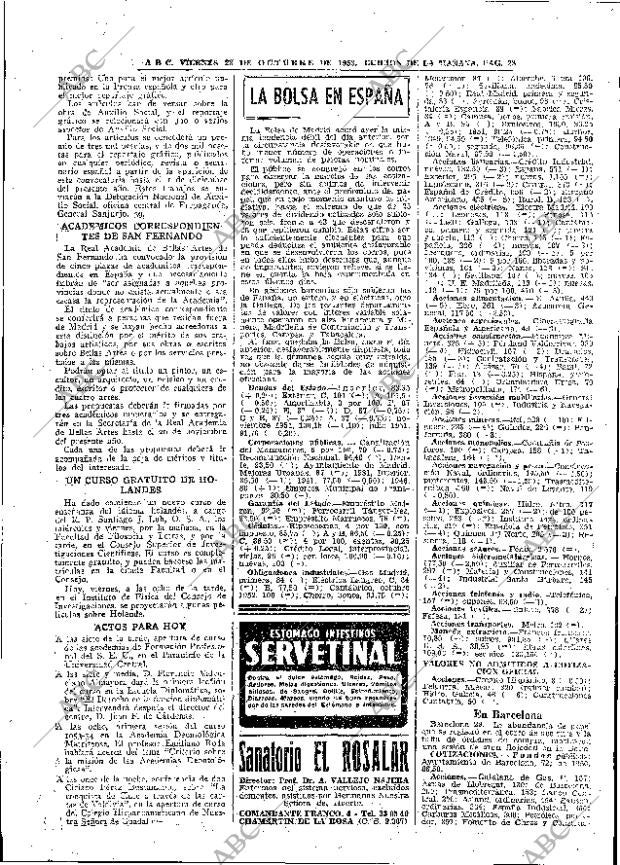 ABC MADRID 23-10-1953 página 28
