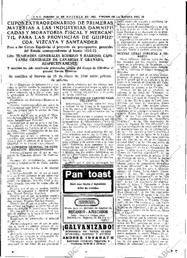 ABC MADRID 24-10-1953 página 23