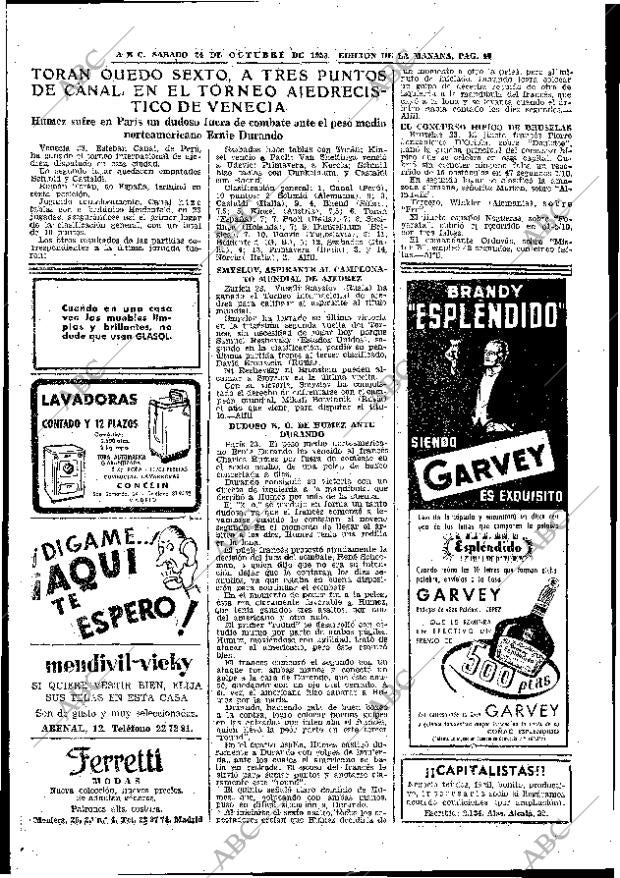 ABC MADRID 24-10-1953 página 38