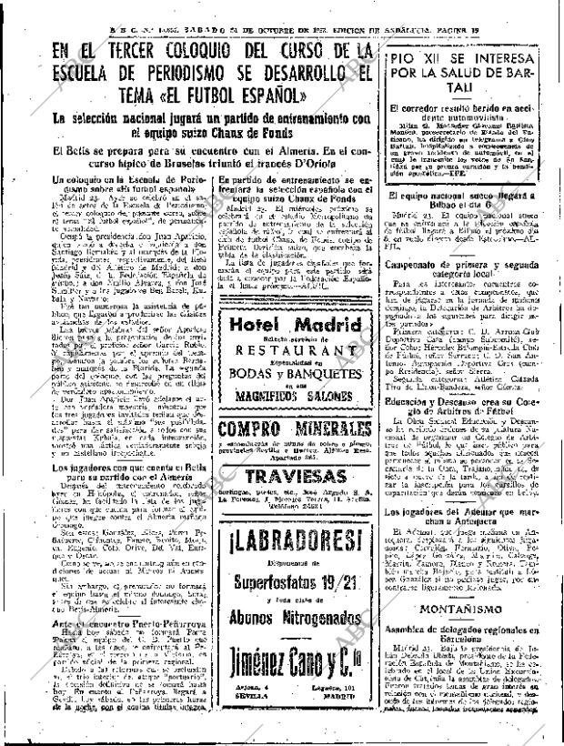 ABC SEVILLA 24-10-1953 página 19