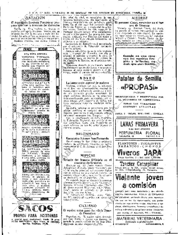 ABC SEVILLA 24-10-1953 página 20