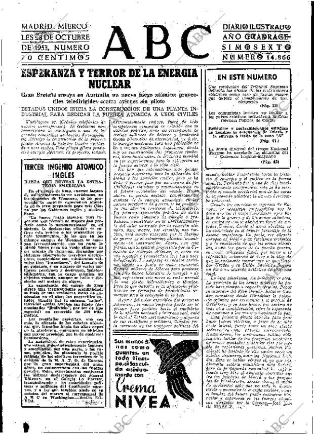 ABC MADRID 28-10-1953 página 23