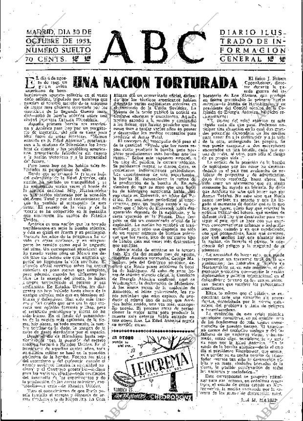 ABC MADRID 30-10-1953 página 3
