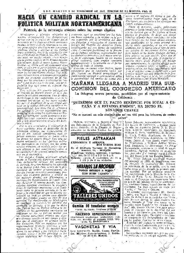 ABC MADRID 03-11-1953 página 21