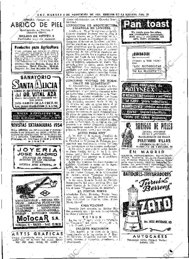 ABC MADRID 03-11-1953 página 28