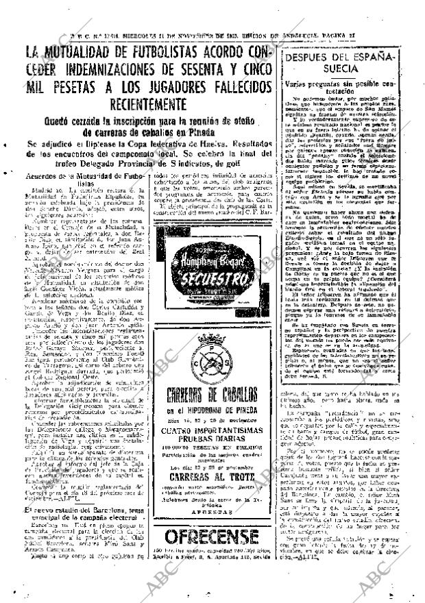 ABC SEVILLA 11-11-1953 página 21